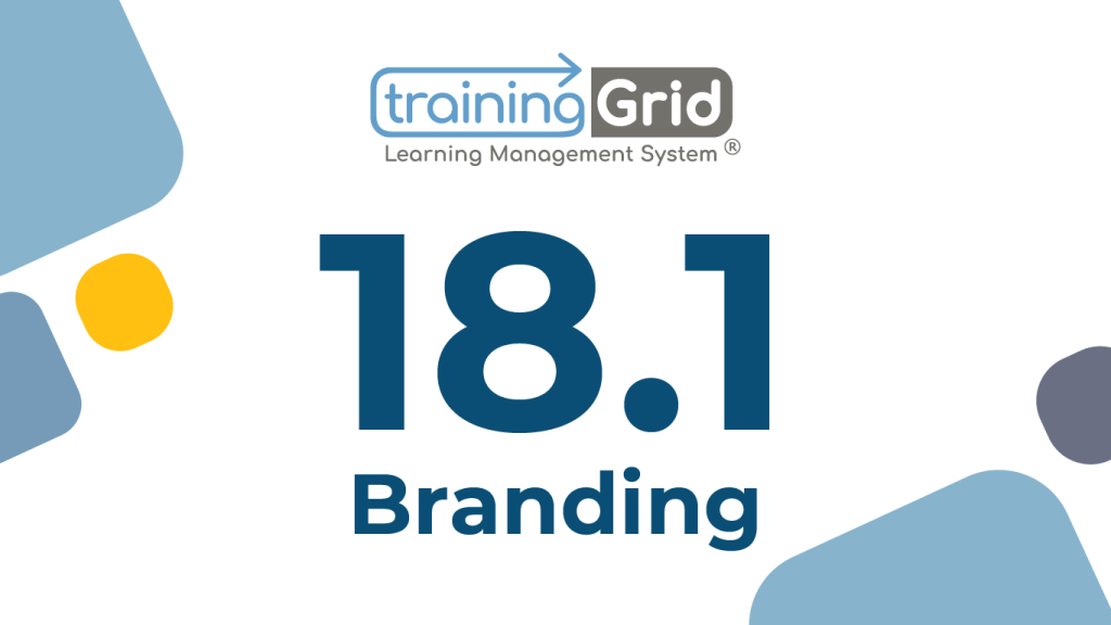 trainingGrid®​ 18.1 Release