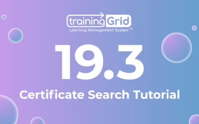 trainingGrid® Certificate Administration